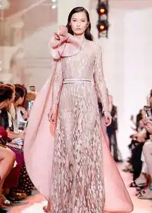 仙女世家eliesaab爱上国模,巴黎高定秀场,五位中国模特同台走秀
