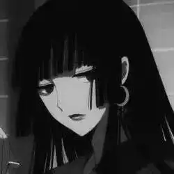 暗黑丧系男女生动漫头像
