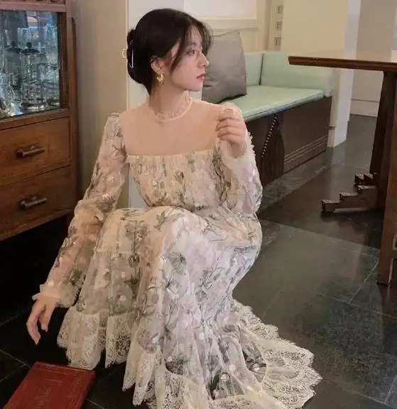 春日必不可少的纱裙,淑女又有气质,清爽优雅穿出飘飘仙气
