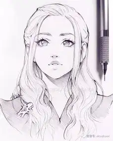 人物线稿参考酷爱用自动铅笔作画的插画师
