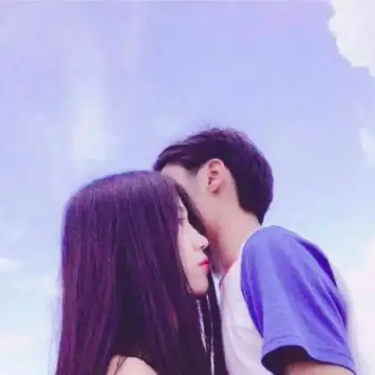 适合00后学生用的情侣头像,qq个性校服情侣头像一男一女
