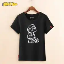 圆领短袖女装情侣t恤

