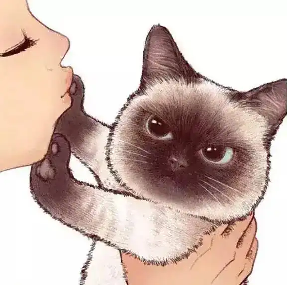 猫咪是怎么拒绝亲亲的好灵活的防守哈哈哈哈
