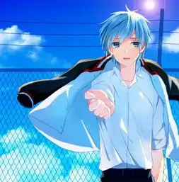 我有一次无意间看到黑子的篮球黑子背对阳光,披着外套,向你伸手的图片,不过后来找不到了,求这张图
