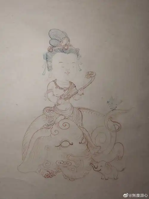 恭迎普贤诞精美卡通普贤菩萨像
