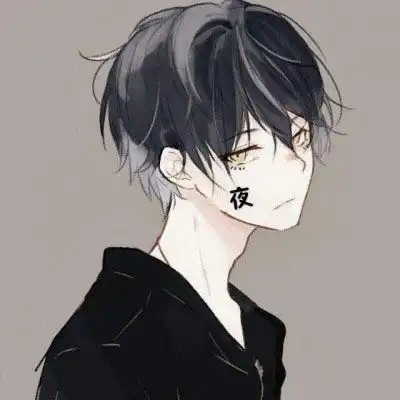 黑暗系男生头像丧恐怖红眼丧系卡通头像
