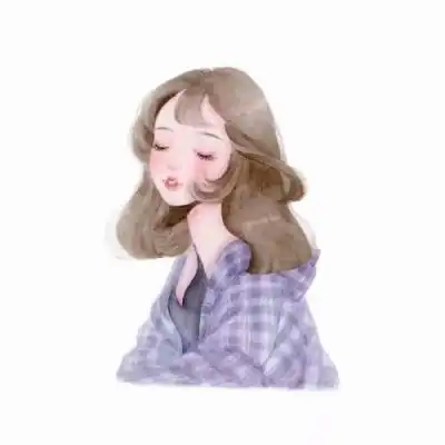 水彩头像女手绘人物头像高清图片
