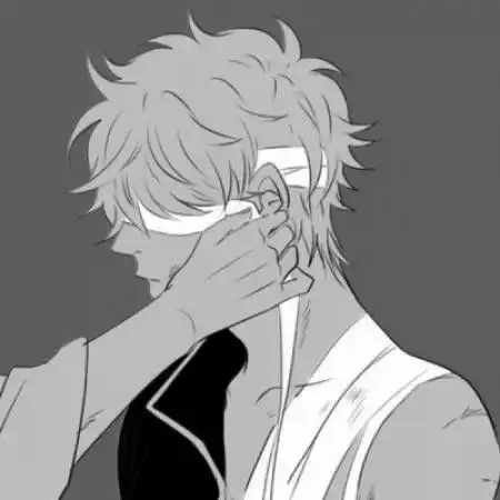 二次元动漫男生黑白头像灰色,不懂爱的人慢慢懂了
