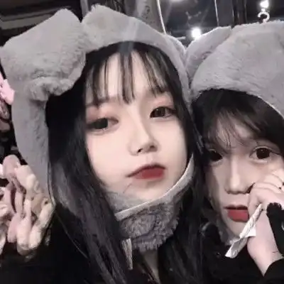 真真切切开开心的好姐妹闺蜜2人头像唯美小清新
