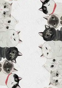 卡通猫咪手绘猫背景图片免费下载广告背景psd千库网图片编号4780484
