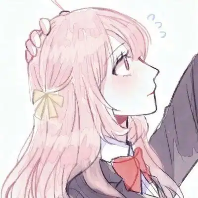 很甜的动漫情头一人一半二次元很可爱的头像
