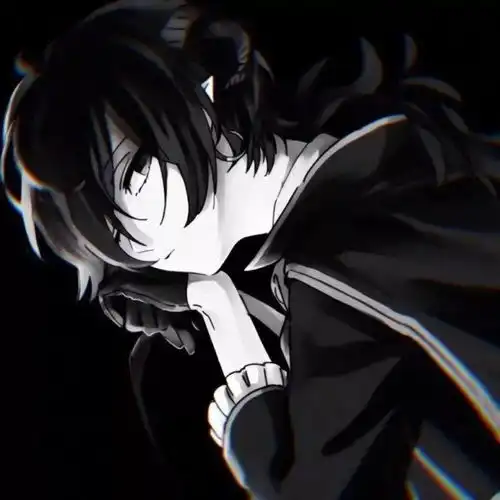 动漫男头像黑白系列
