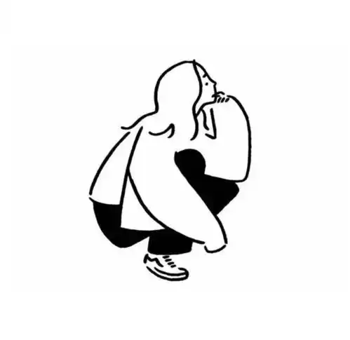 白色极简风情侣头像
