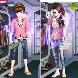 qq炫舞帮忙配套情侣装
