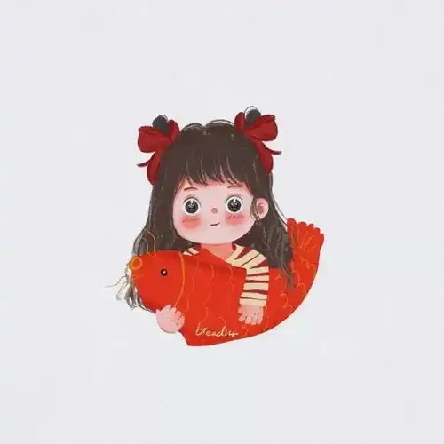 2021年新年情侣头像丨插画情头
