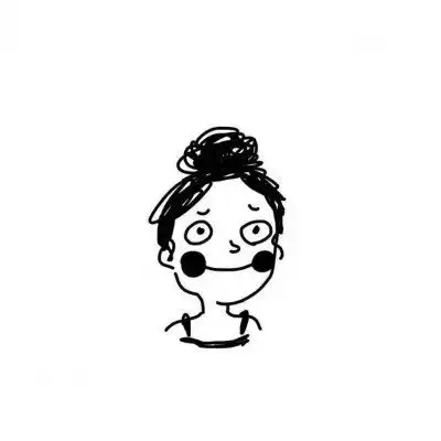 简笔画人物头像女简笔画头像女生可爱萌
