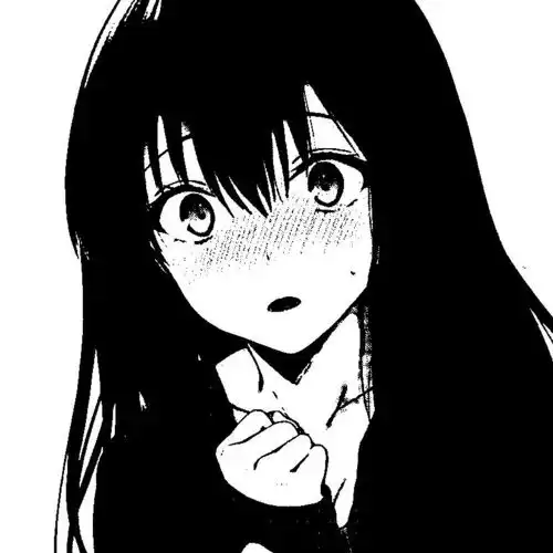 优质黑白动漫女生头像图集依
