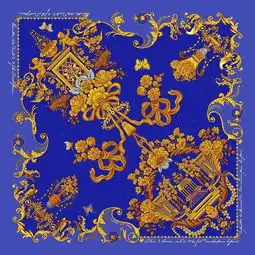 最美的你,值得最好的丝巾来配荣归锦上文创丝巾优雅再现法国新古典主义
