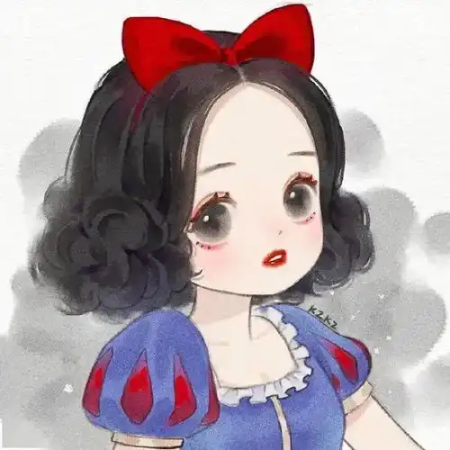 手绘迪士尼公主头像,美哭了
