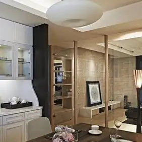 日式隔断装修效果图,风格是日式局部设计是隔断的家装效果实景图展示与鉴赏
