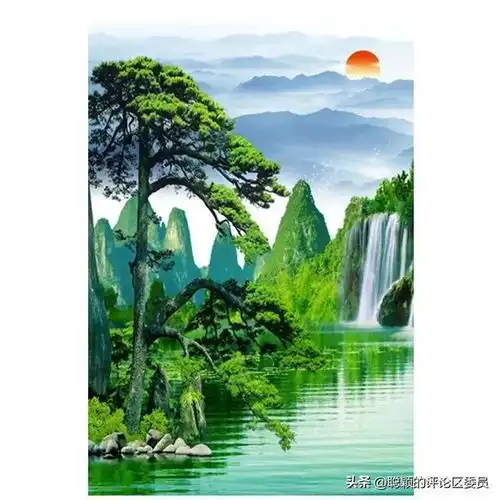 流水生财山水微信头像图片大全
