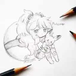 33张简单女生动漫线稿图,适合新手临摹
