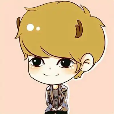鹿晗q版萌图头像鹿晗漫画动漫头像
