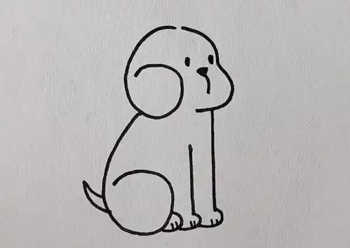 用361画一只狗狗,简直不要太容易哦
