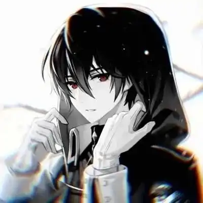暗黑系动漫男生头像
