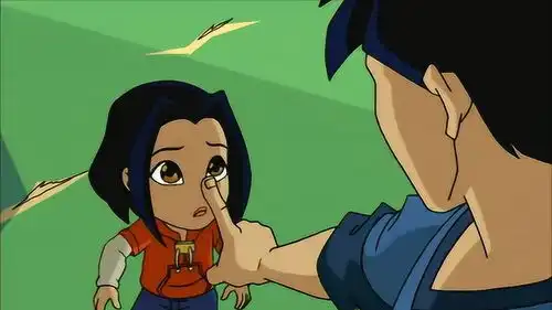 成龙历险记成龙和老爹特鲁分头寻找动物,让小玉留在原地
