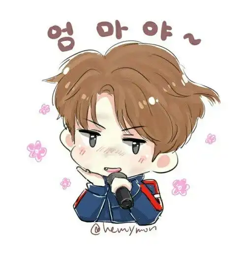 exo吴世勋卡通q版大写的萌
