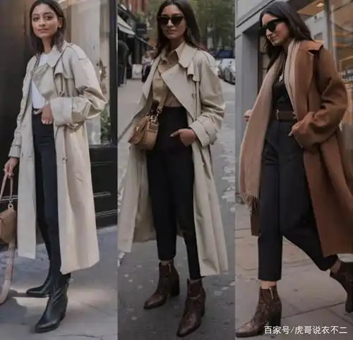 50岁女人冬季就这么穿,呢大衣短靴,保暖好看又时尚有型
