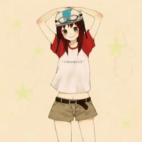 二次元世界里的少女插画
