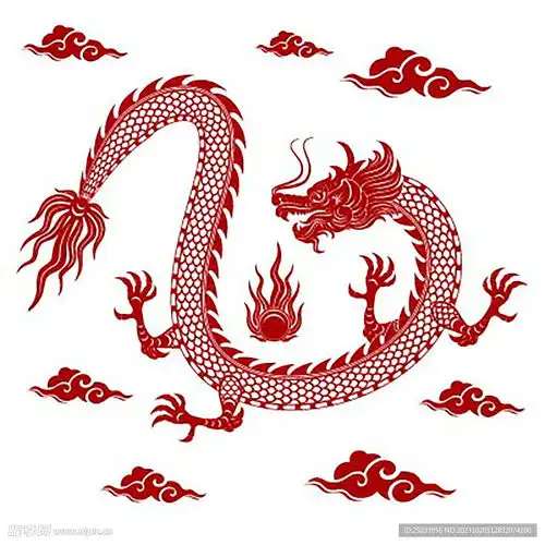龙年剪纸设计图
