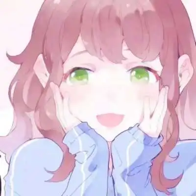二次元乖巧呆萌女生头像
