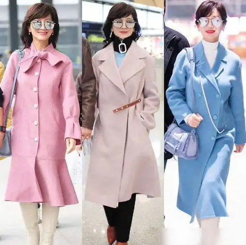 50岁女人穿大衣别配打底裤,俗气显腿粗,学赵雅芝这样穿才优雅
