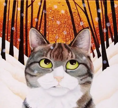 萌猫的日常,来自爱丁堡画师vickymount的一组喵星人手绘作品

