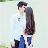 小清新校服控情侣头像从校服到婚纱
