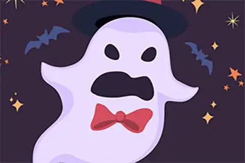 卡通小幽灵拼图
