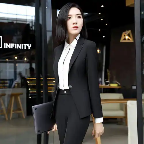 职业装女装套装三件套女装秋冬时尚气质工装新款西装套装女工作服

