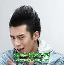 帅气男生鲨鱼头发型清爽的男生短发发型
