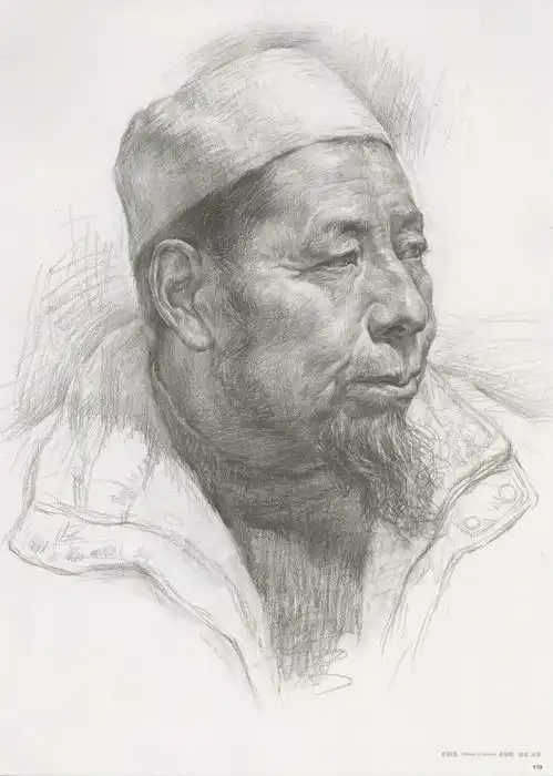 教程素描头像老年人注意这两点,画面效果满分
