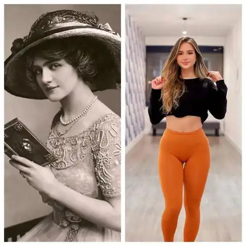 19张高清对比图,告诉您,100年前的各国美女比现在强多了
