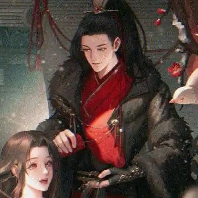 古代情侣头像唯美一对二次元古风情侣头像高清
