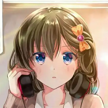 动漫女孩头像呆萌可爱,好想再挽留再保存不分分享来
