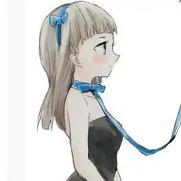 动漫蓝色情侣头像
