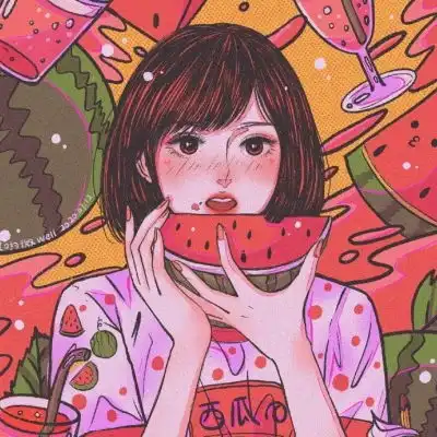 清晰动漫女生头像也比较适合多人闺蜜头使用的
