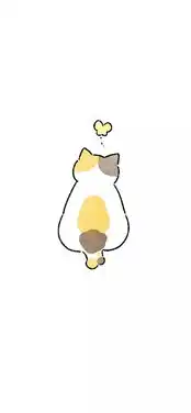 手绘壁纸温馨治愈小猫咪
