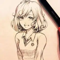 普通自动铅笔能画素描吗看看这些手绘的漂亮小姐姐你就知道了
