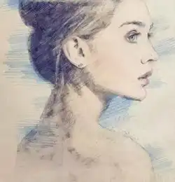 ps动作之数码照片图片转铅笔素描手绘线稿效果
